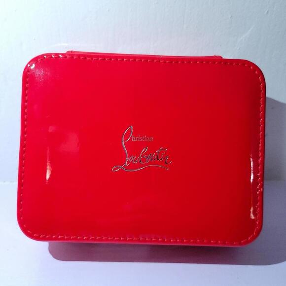 Louboutin Patent Red Case Vip Gift Box Zipper - Picture 3 of 7